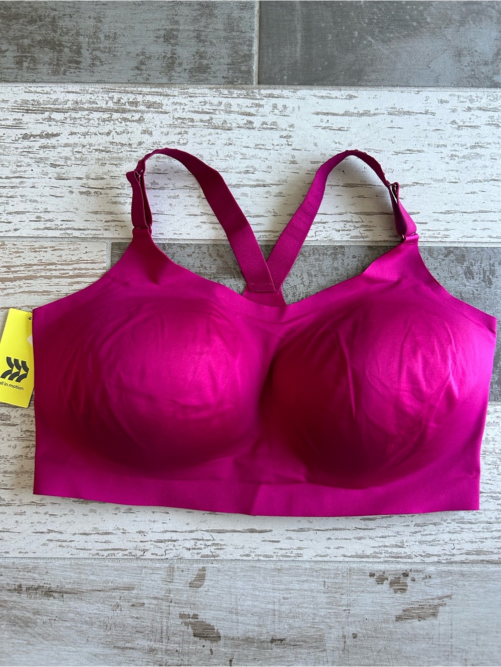 NWT All In Motion High Support Sports Bra 3X Pink 42DDD 44 DD